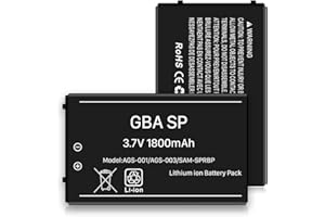(1800 mAh) BOANV Batterie pour Gameboy Advance SP(GBA SP), Batterie de Remplacement à Haute capacité pour Nintendo AGS-001, AGS-003, AGS-101
