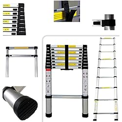 Todeco - Echelle Telescopique, Échelle Pliable - Charge maximale: 150 kg - Standards/Certifications: EN131 - 2,6 mètre(s), EN 131
