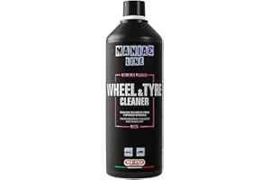 MANIAC LINE MAFRA Ma-fra, Maniac Car Detailing Line, Wheel & Tyre Cleaner, Detergente 2in1 per la Pulizia di Cerchi e Gomme Auto, Rimuove Polvere Freni e Sporco Stradale da Cerchi in Lega e Pneumatici, Formato 1000ml