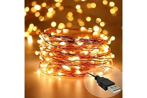 Desidiya Copper Fairy String Lights with USB Cable for Home Decoration 5 Meters(LED)