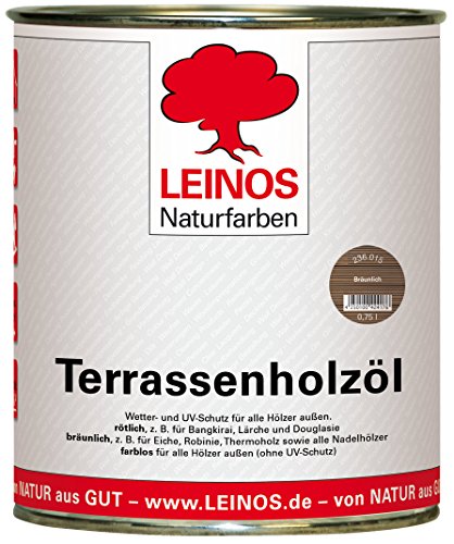 Leinos 236 Terrassenholzöl 0,75 l Bräunlich