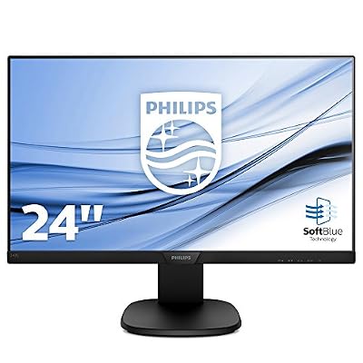 Philips Moniteur LCD avec technologie SoftBlue 243S7EHMB/00 - Écrans plats de PC (60,5 cm (23.8"), 1920 x 1080 pixels, LCD, 5 ms, 250 cd/m², Noir)