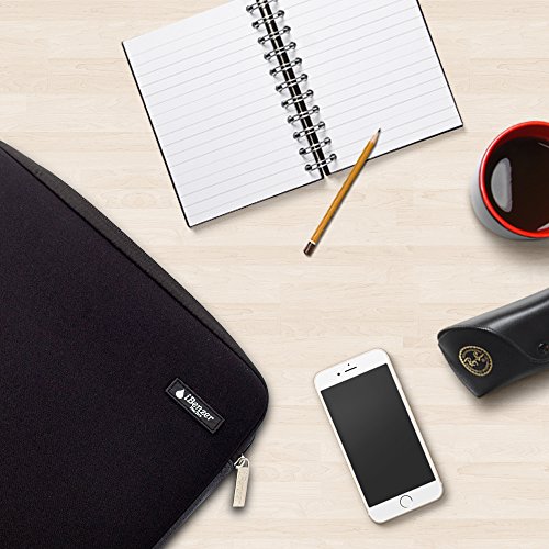 iBenzer – Deluxe Laptop-Hülsen-Beutel-Abdeckungs-Fall für alle 13-Zoll-Laptop-Computer – Macbook Pro 13 “ / Macbook Air 13 “ / Macbook Pro 13 “ mit Retina-Display (Schwarz BH-MP13BK) - 5