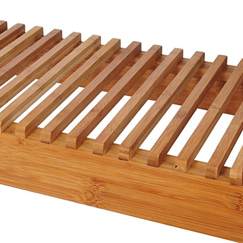 WOLTU Bambusbank Sitzbank Gartenbank Balkonbank aus hochwertigem Bambus ca.47 x 120 x 33 cm BH39br-1-a - 5