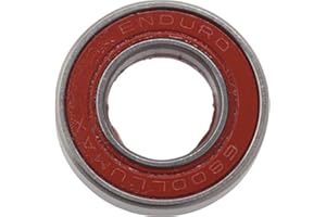 Enduro 6800 LLU Max ABEC 3 Max Roller Bearing, Black, Steel and Rubber, 10x19x5, Suspension Pivot, 2 Years Spare Part Availability