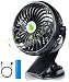 Produktbild Mini USB Ventilator,Clip Schreibtisch Ventilator Mini Lüfter USB Tischventilator Tragbarer Ventilatoren,360-Grad-Drehung ,Wiederaufladbare mini Ventilator für Schlafzimmer, Büro, Kinderwagen, Auto, Camping usw.