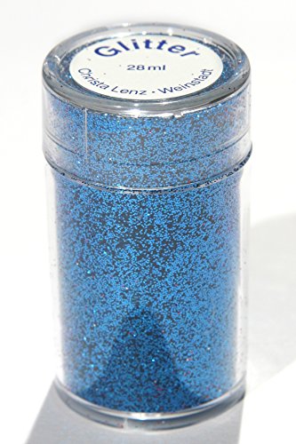 Glitzer blau