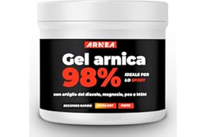 ARNEA Arnica per cavalli uso umano, extra forte, con artiglio del diavolo, gel 98%, effetto riscaldante, 550 ml, made in italy