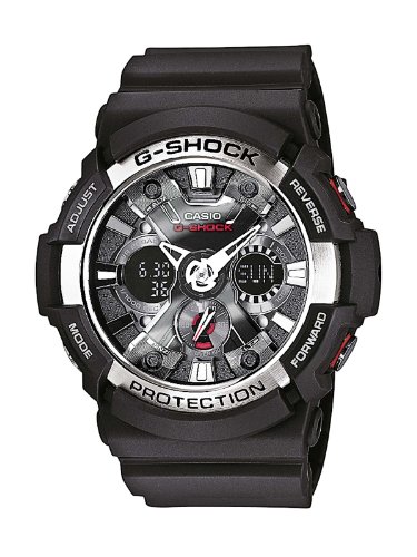 Casio Herren Armbanduhr Analog - Digital Quarz Schwarz Resin Ga-200-1Aer Casio Herren Armbanduhr Analog - Digital Quarz Schwarz Resin Ga-200-1Aer