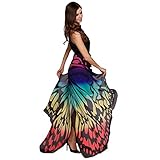 Schmetterlingsflügel Schal Sondereu Damen Schmetterling Wings Schals Nymphe Pixie Kostüm Zubehör 180 x145cm (10) -