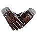 Produktbild Herren Winter Handschuhe, Youson Girl Herren Leder Handschuh Winddicht Warme Thermal Handschuh Abriebfest Outdoor Sport Handschuh (braun)