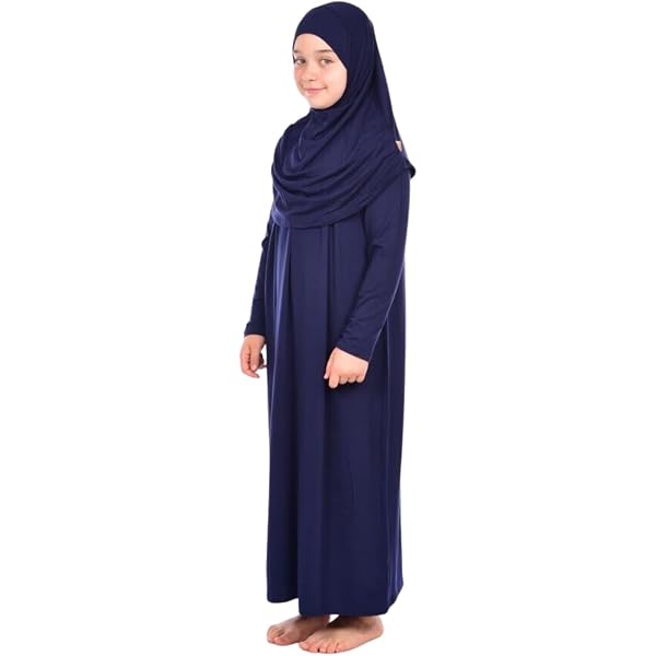 Abaya Per Ragazze Musulmane - Caftano A Maniche Lunghe Per Preghiera, Eid E Ramadan, Copertura Completa