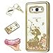 Produktbild Silikonsoftshell TPU Hülle für Samsung Galaxy J5 (2016)/J510 (5,2 Zoll) Tasche Schutz Hülle Case Cover Etui Strass Schutz schutzhülle Bumper Schale Silicone case+Exquisite key chain X1) #KF (6)