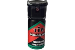 HOERNECKE Spray De Défense Tiw Farb-Gel 40 ML Version Clapet Ou Clip Ceinture Nouvelle Version (Version Clapet)