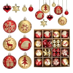 40 Piezas Bolas de Navidad