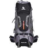 Kuara Y&uuml;r&uuml;y&uuml;ş &Ccedil;antası 80 Litre Su ge&ccedil;irmez,Trekking &Ccedil;antası,Sırt &Ccedil;antası,Dağcılık ve Seyahatler İ&ccedil;in İdeal