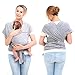 Soft Baby Slings | Light Baby Carrier | Compact and Comfortable Baby Wraps | Pure Cotton/Spandex | Nursing Cover | Suitable for Newborns To 35 Lbs | Nice Baby Shower Item | Grey