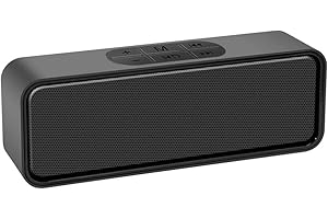 FAYAZ Portable Bluetooth Speaker with IPX3 Waterproof, Stereo Sound, 12H Playtime, Wireless Speaker with Enhanced Bass, Support U Disk, AUX Audio, TF Card, Noise-Cancelling Mic, for Outdoor, Travel, Home