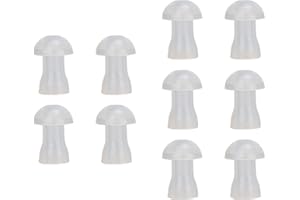 Dpofirs 10Pcs Cupole per Apparecchi Acustici in Silicone Cupole per Auricolari per Accessori per L'udito, Sostituzione Morbida Cupole Universali per Apparecchi Acustici(6,50x5,51x6,89 Pollici)