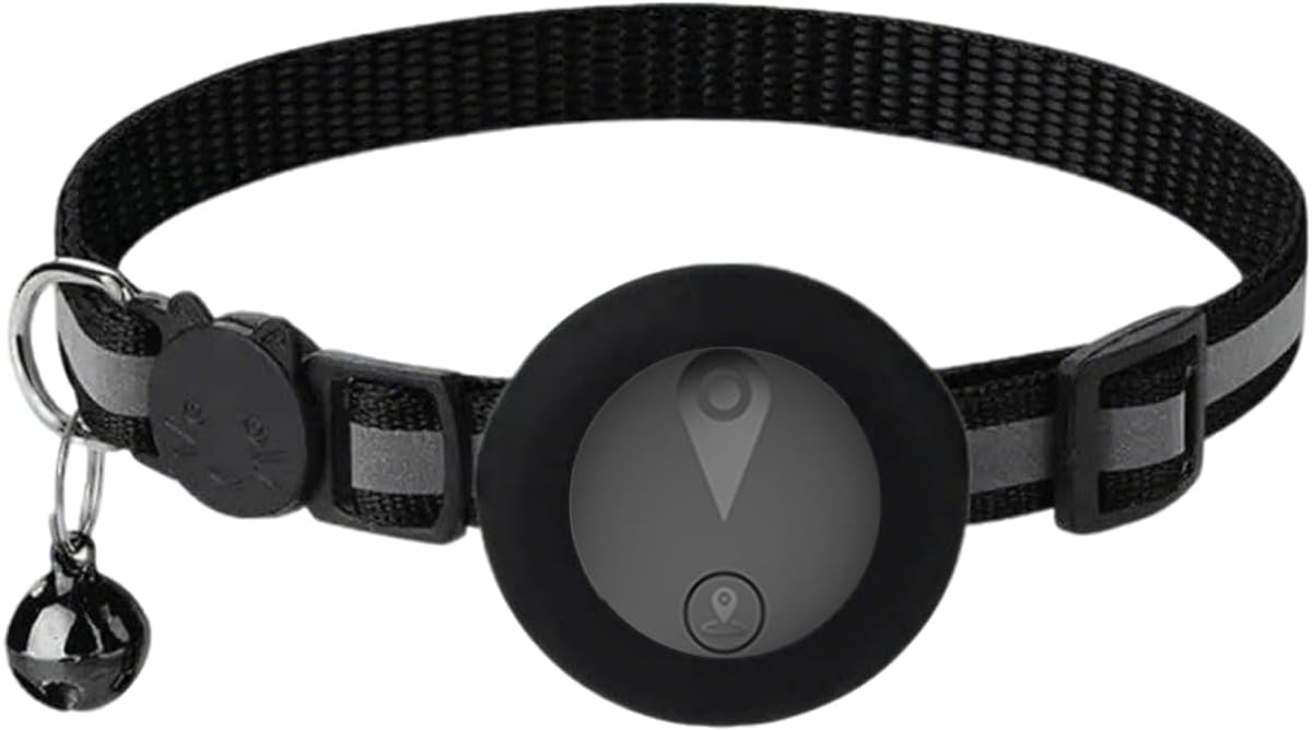 Localizador GPS Perros Compatible con Sistemas iOS y Android Tractive GPS Dog Reproducción del Historial de Rutas de 7 Días GPS para Gatos Localizador para Mascotas Resistente al Agua (IP67) - Negro