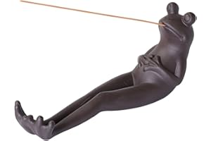 STRIXORN Ceramic Frog Incense Stick Holder, Insencensticks Holder, Incense Burner Antique Frog Stand, Meditate Frog Burner Ornaments for Aroma Home Yoga Meditation