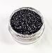 Glitter Pot - GM25 Metallic Black Glitter Eye Eye shadow Nail Art Face And Body