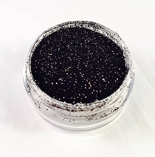 Glitter Pot - GM25 Metallic Black Glitter Eye Eye shadow Nail Art Face And Body