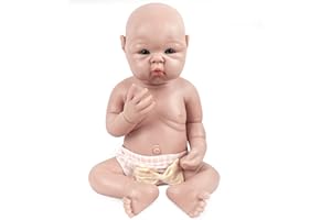 Vollence Bambole in Silicone da 48 cm, Non Sono Bambole in Vinile, Bambole realistiche, Bambole rinate, Bambole Appena Nate, Bambole realistiche - Ragazza