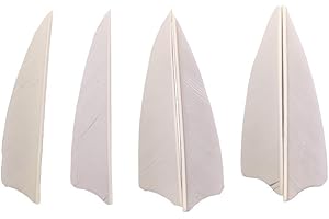 SHARROW 50 Piezas Plumas de Flecha 3 Pulgadas Tiro con Arco Plumas para Flechas Natural Fletching