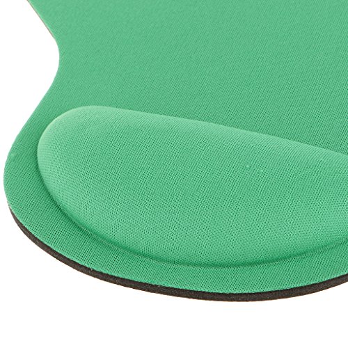 Alfombrilla de Rat  n con Reposamu  ecas de Gel Mouse Pad Varios Colores - Verde