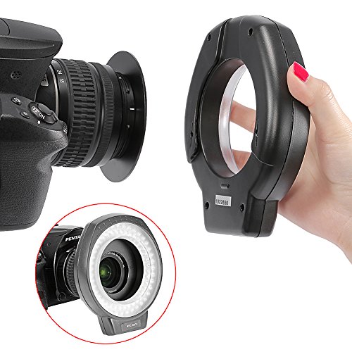 Comprar Neewer MRC-80FV 80 Piezas Muy Brillante Flash anular LED para
macrofotografía y luz para Canon, Nikon, Sony, Pentax, Panasonic,
Olympus cámara réflex Digital y videocámara Revisión