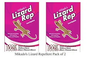 Mikados Lizard Repellent (Pack of 2)-Organic, Non-Poisonous, Ideal for LED