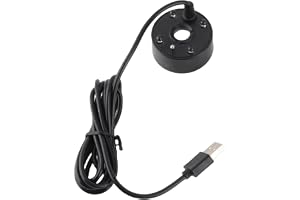 Haofy Mist Maker Ultrasonic Dim Generator med Färgglada LED-ljus Skapar Fridfull Dimma Atmosfär för Akvarier och Dammar Kompakt Liten Storlek Enkel USB-installation Inomhus Utomhusbruk i