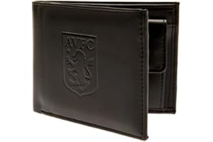 Aston Villa Football Club Official Leather Wallet RFID Protection Team Crest Badge