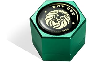 YEUEK TAOM Sechseckiger magnetischer Kreidehalter, tragbarer Pool-Queue-Kreidehalter für Raubfischkreide, leiser Kreidehalter, Pool-Billard, Pool-Queue-Kreide-Koffer für sechseckige, runde