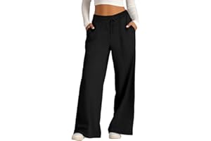 Neteson Pantalones de Chándal para Mujer Pantalón Deportivo Largos Casual con Bolsillos Pantalones Jogger Sueltos Cómodos Elastica Cintura Alta para Correr Fitness Jogging Running