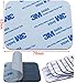 Produktbild 1 x 3M EVA schwarz Schaumstoff Pad – 78 mm x 61 mm x 2 mm dick – Doppelseitiges Acryl Klebeband – Modell: 9448–3 m Super Stark Automotive Befestigung Klebeband