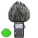 Produktbild First2savvv TM-D100-G01G11 Long Shotgun-Mikrofone Pelzig Windschutzscheibe Muff für Sony PCM-D100 + Putztuch