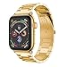 Produktbild HUAIX Home Uhren Digital, Edelstahl-Uhrenarmband Ersatz-Armband für Apple Watch Series 4 44mm (Color : Gold)