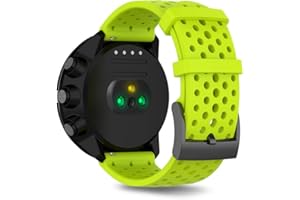 SeaFicco 24mm Correa de Reloj Compatible con Suunto 9, Pulsera de Silicona Correa de Repuesto para Suunto 7 /Suunto 9 /Suunto D5 /Suunto Spartan Sport Wrist HR Baro