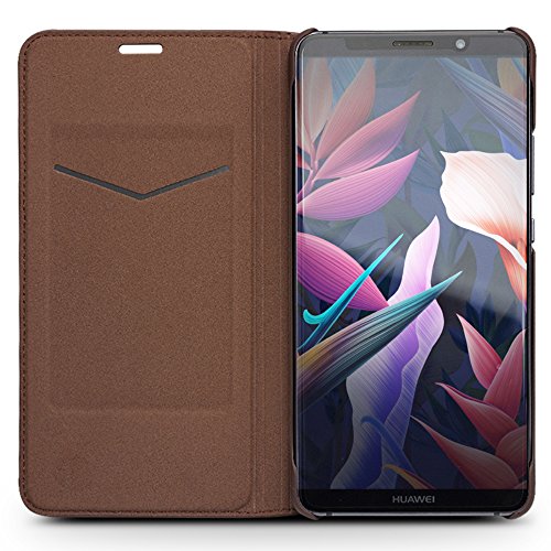 Echtleder Klapph  lle f  r Mate 10 Pro  Vintage und Business Serie mit Kartenfach  Flip Smart Cover Rindsleder Ultraslim Handytasche f  r HUAWEI Mate 