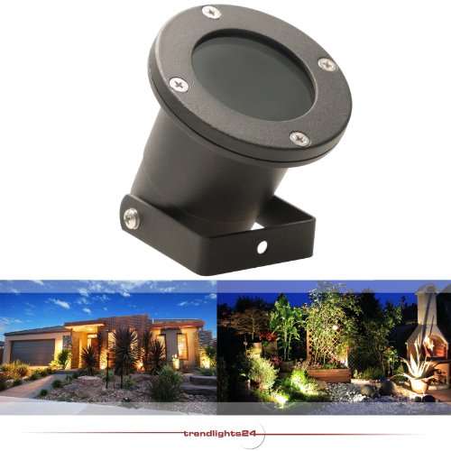 Bodenstrahler GARDENO IP68 inkl. Erdspieß 230V; SMD LED 5,0 Watt; Warm-Weiß; Bodenleuchte Gartenstrahler Teichleuchte Außenstrahler Außenleuchte; Leuchtmittel austauschbar - 3