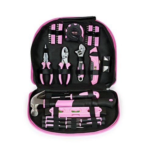 WORKPRO 103-tlg. Lady Werkzeug Set mit Tasche, Rosa Werkzeugkoffer - 2