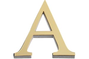 COLORFUL HOME DECO ABC Wandaufkleber 26 Gold Alphabet Wandtattoo 3D Spiegel Wandsticker, Kreativ Spiegel Buchstaben Aufkleber, DIY selbstklebende Schlafzimmer Wohnzimmer Kinderzimmer Colorful (A)