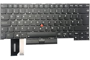 Gintai Keyboard Teclado UK Layout para Lenovo Thinkpad T490S 20NX 20NY, T495s 20QJ 20QK, X1 Extreme 1st 2nd Gen, P1 1st 2nd Gen PK131BR1A20 SN20R66015 SG-97140-2EA NOT FIT T490 T495 Keyboard NoBacklit