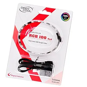 Deepcool RGB 100 Single Color Red LED Light Strip for Computer
