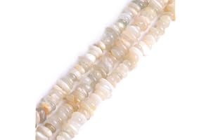 GEM-INSIDE CREATE YOUR OWN FASHION Sweet & Happy Girl'S Store 3-5X10-12mm Freeform Edelstein Mondstein Kartoffelform Perlen Strang 15 Zoll Schmuckherstellung Perlen