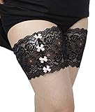 kelee Women Sexy Lace Anti-Chafing Thigh Bands with Bowknots - Prevent Inner Thi
