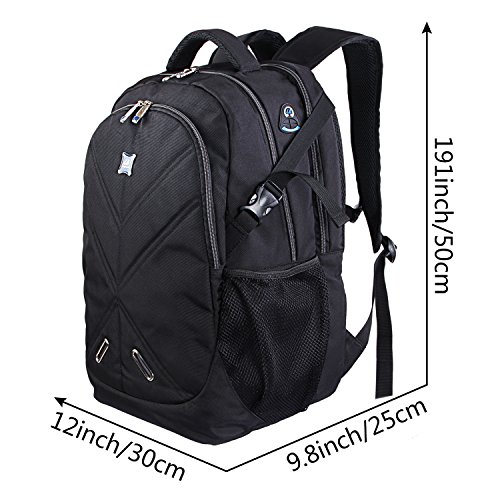 Lifewit Laptop Rucksack Daypack Wasserdicht Laptoptasche Notebooktasche Reiserucksack Multifunktionsrucksack Passend für bis zu 17,3 Zoll für Schule - 3