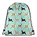 Produktbild best gift Shiba Inu Dog Cute Dogs Navy Blue Dog Pet Dog Shiba Inu Japanese Dog Doge - Mint_215 Custom Drawstring Shoulder Bags Gym Bag Travel Backpack Lightweight Gym for Man Women 16.9"x14"